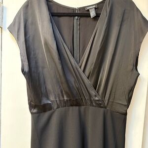 Express Black V-Neck Cocktail Dress